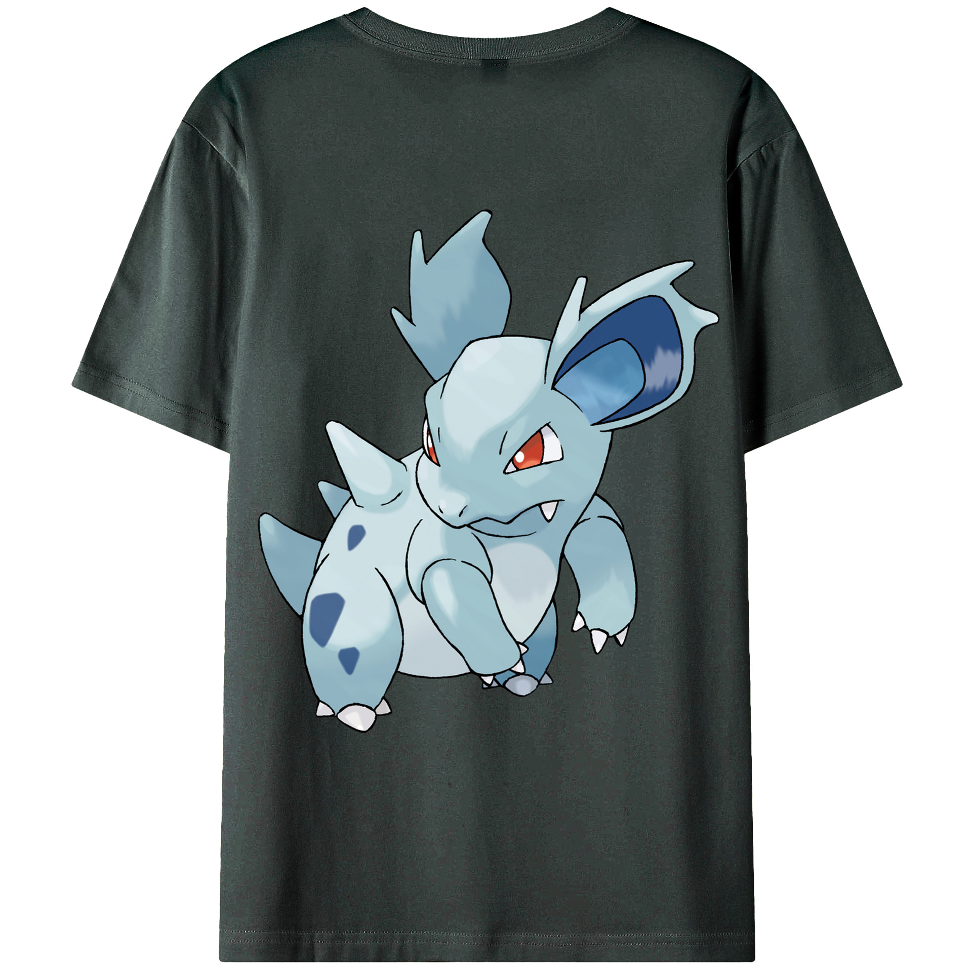 （画像用） ポケットモンスター Pokémon 綿100％ メンズ半袖Tシャツ（バックプリント） 通気性